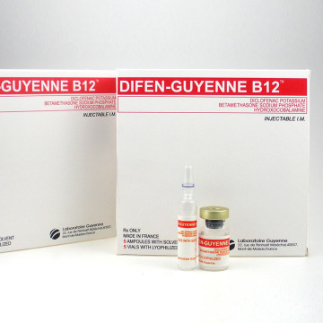 Inyección farmacéutica de diclofenaco potásico Difen-Guyenne B12
